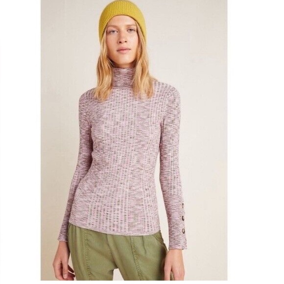 Anthropologie | Ribbed Turtleneck Sweater. Winter essential. Size 1X-runs small - Picture 1 of 6